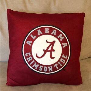 Alabama Crimson Tide Red Throw Pillow